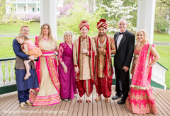 Gay Indian wedding family portrait. Gay Indian wedding family portrait.