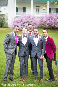 Gay Indian couple reception photo shoot. Gay Indian couple reception photo shoot.