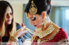 Indian bride getting ready for wedding ceremony Indian bride getting ready for wedding ceremony