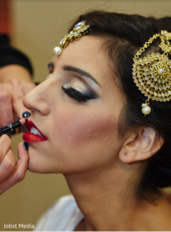 Indian bride getting ready for wedding ceremony Indian bride getting ready for wedding ceremony