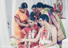 Beautiful Indian Bride and Groom during ceremony Beautiful Indian Bride and Groom during ceremony