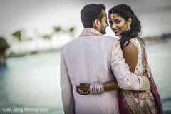 Indian Bride and Groom at their beach side photo shoot Indian Bride and Groom at their beach side photo shoot