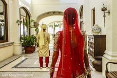 Indian bride glowing in her wedding attire. Indian bride glowing in her wedding attire.