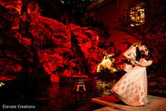 Romantic garden theme Indian wedding photo shoot. indian groom,indian bride,reception fashion,portrait