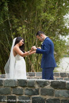 Cute indian couple first look photo Cute indian couple first look photo