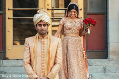 Maharani about to surprise the indian groom indian couple,first look,indian wedding first look