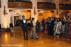 Indian newlyweds making their entrance Indian newlyweds making their entrance