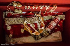 Maharani's complete wedding attire. indian bride accessories,bride jewelry set,indian bridal jewelry,shoes
