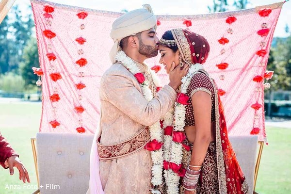Heartwarming Indian wedding ceremony moment.