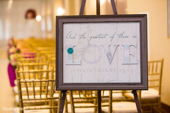 Christian wedding ceremony entrance sign. Christian wedding ceremony entrance sign.