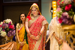 Stunning Indian bridal entry. indian wedding ceremony,indian bride,sari,indian bridal fashion