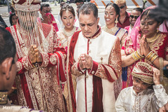 Indian groom making a prayer Indian groom making a prayer