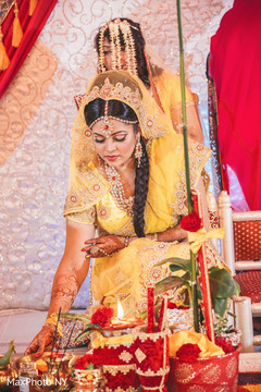 Dazzling indian bride at wedding ceremony Dazzling indian bride at wedding ceremony