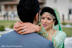 Lovely indian bride and groom looking at each other Lovely indian bride and groom looking at each other