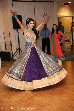 Beautiful Indian bride's sangeet dance. sangeet,pre- wedding celebrations,choreography,indian bride