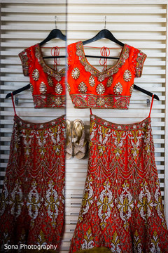 Fabulous red bridal lengha. indian bridal fashion,lengha,shoes,indian bride ceremony fashion