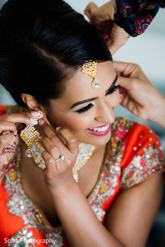 Indian bride "getting ready" photo shoot. Indian bride "getting ready" photo shoot.