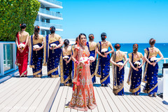 Indian bridal party. indian wedding photography,indian bridesmaids,saris
