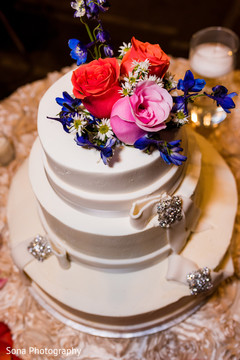 Elegant Indian wedding cake. indian wedding reception,indian wedding cake,cake topper