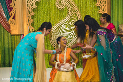 Indian bride's haldi ceremony indian bridal mehndi,haldi,haldi ritual