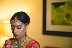 Dazzling indian bride. bridal tikka,bridal jewelry,indian bride hair and makeup