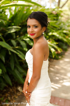 Inspiring indian bride in a white gown. Inspiring indian bride in a white gown.