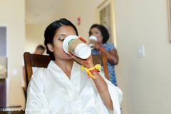 Maharani getting ready for her big day. indian bride hair,indian bride getting ready