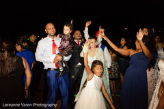 Fun and vibrant wedding reception. indian wedding reception,indian bridesmaids,bridal party fashion