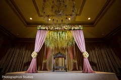 Stunning sikh wedding altar. indian wedding ceremony,mandap,floral and decor