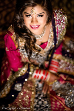 Dazzling Indian bride portrait. portrait,indian bride,makeup and hair