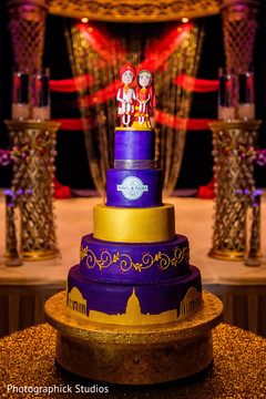 Charming Indian wedding cake design. indian wedding reception,indian wedding cake,cake topper