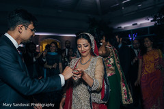 Indian bride and groom during wedding reception party indian bride fashion,indian groom suit,indian wedding reception