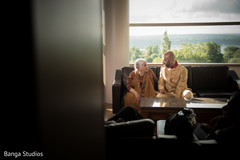 Indian groom talking to grandma Indian groom talking to grandma