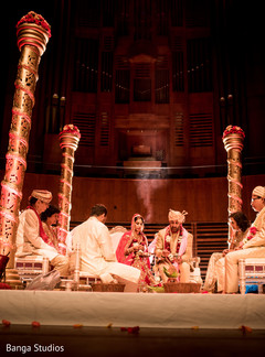 Indian bride and groom during wedding ceremony indian wedding ceremony,indian groom fashion,indian bride fashion