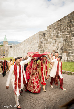 Indian bride and groom after wedding ceremony indian bride fashion,indian groom fashion,indian wedding ceremony