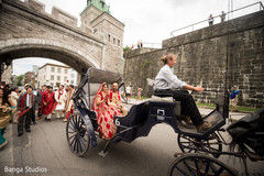 Indian bride and groom leaving on a carriage indian wedding ceremony,indian bride fashion,indian groom fashion