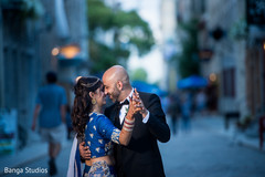 Dazzling indian bride and groom outdoor photography,indian bride lengha,indian groom suit,bride bangles