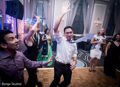 Indian wedding reception guests dancing indian wedding reception,dj and entertainment