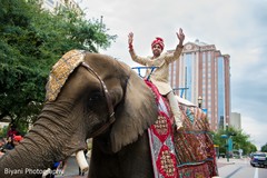 Indian wedding baraat procession on elephant Indian wedding baraat procession on elephant