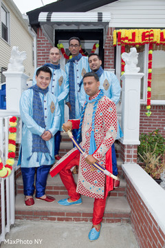 Indian groom and groomsmen portrait. Indian groom and groomsmen portrait.