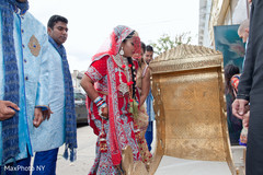 Indian bride before her grand entrance. Indian bride before her grand entrance.