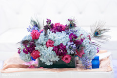 Colorful indian wedding table centerpieces. indian wedding reception,floral and decor,floral centerpieces