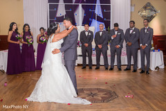 Sweet indian couple first dance. indian bride and groom,indian wedding reception,dj