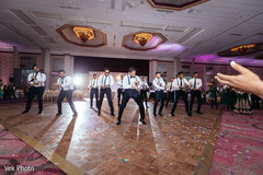 Indian groom with groomsmen dancing dj and entertainment,lightning,indian wedding reception,indian groomsmen fashion