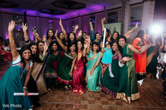 Vibrant indian bride with guests portrait indian wedding reception photography,indian wedding reception