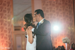 Indian bride kissing her father's cheek indian bride fashion,indian bride,indian wedding reception