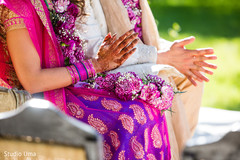 Indian bride and groom's hands Indian bride and groom's hands