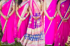 Indian bride and bridesmaids Indian bride and bridesmaids