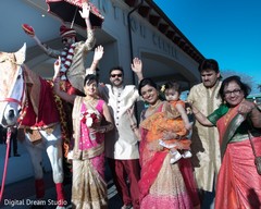 Indian groom's baraat procession Indian groom's baraat procession