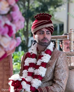Indian groom at wedding ceremony Indian groom at wedding ceremony
